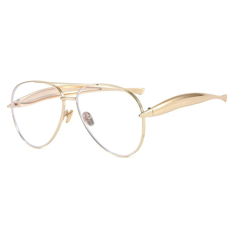 Fearless Gold Oversized Sunglasses