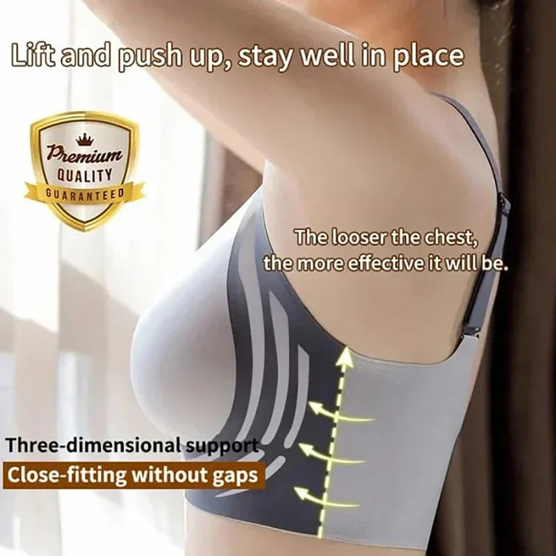 Wireless Push Up Support Bra for Women