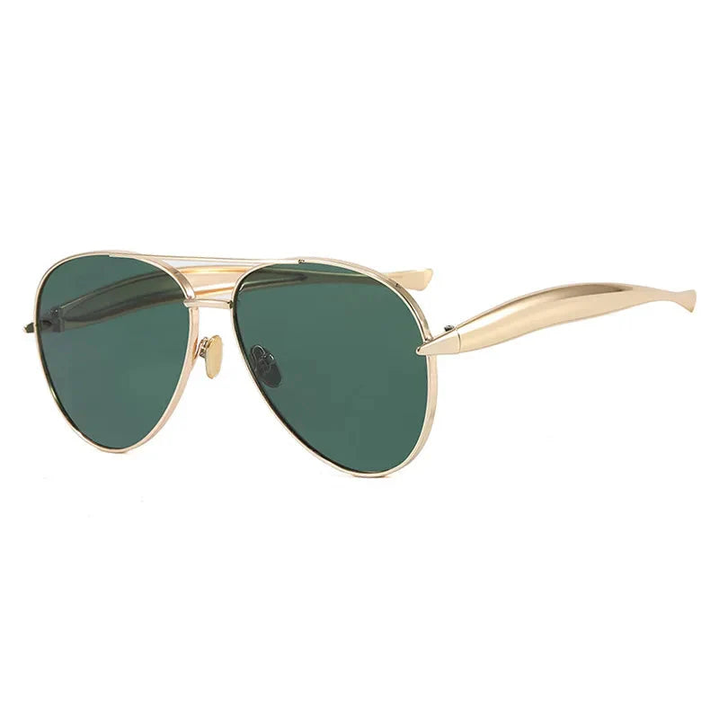 Fearless Gold Oversized Sunglasses