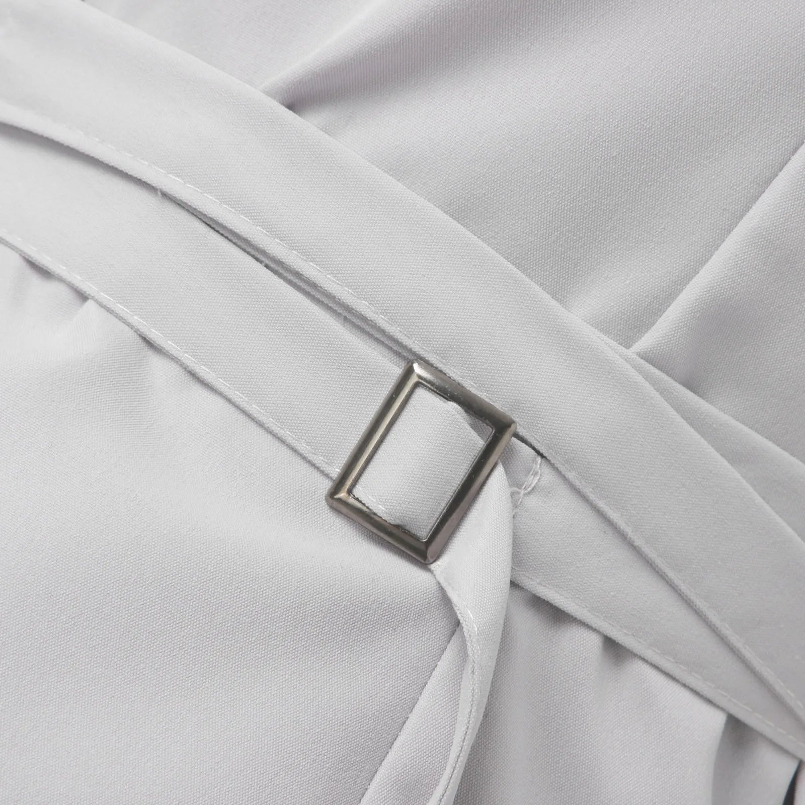 2-Piece Pantsuit Set - V-Neck Top and Trousers