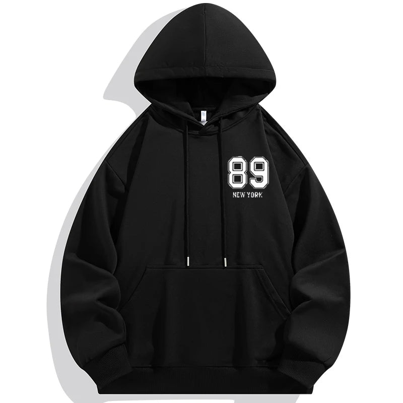 Plus Size Men Hoodies Sweatshirt Autumn Winter Long Sleeve Pullover