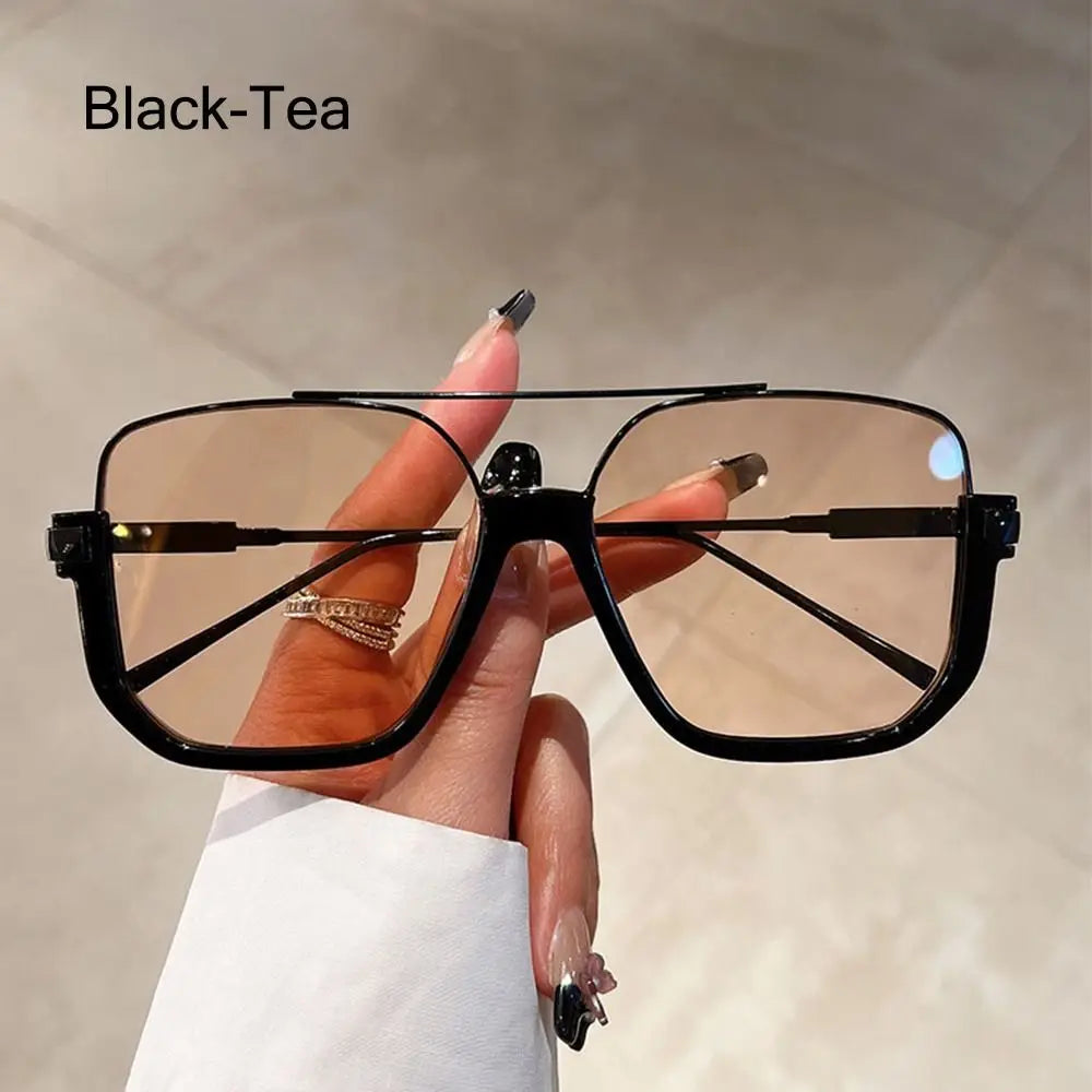 Cheetah Sun Glasses Shades Double Bridge Gradient UV400 Eyewear