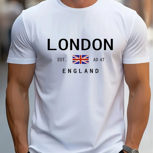 Summer men's 100% pure cotton casual loose plus size London England