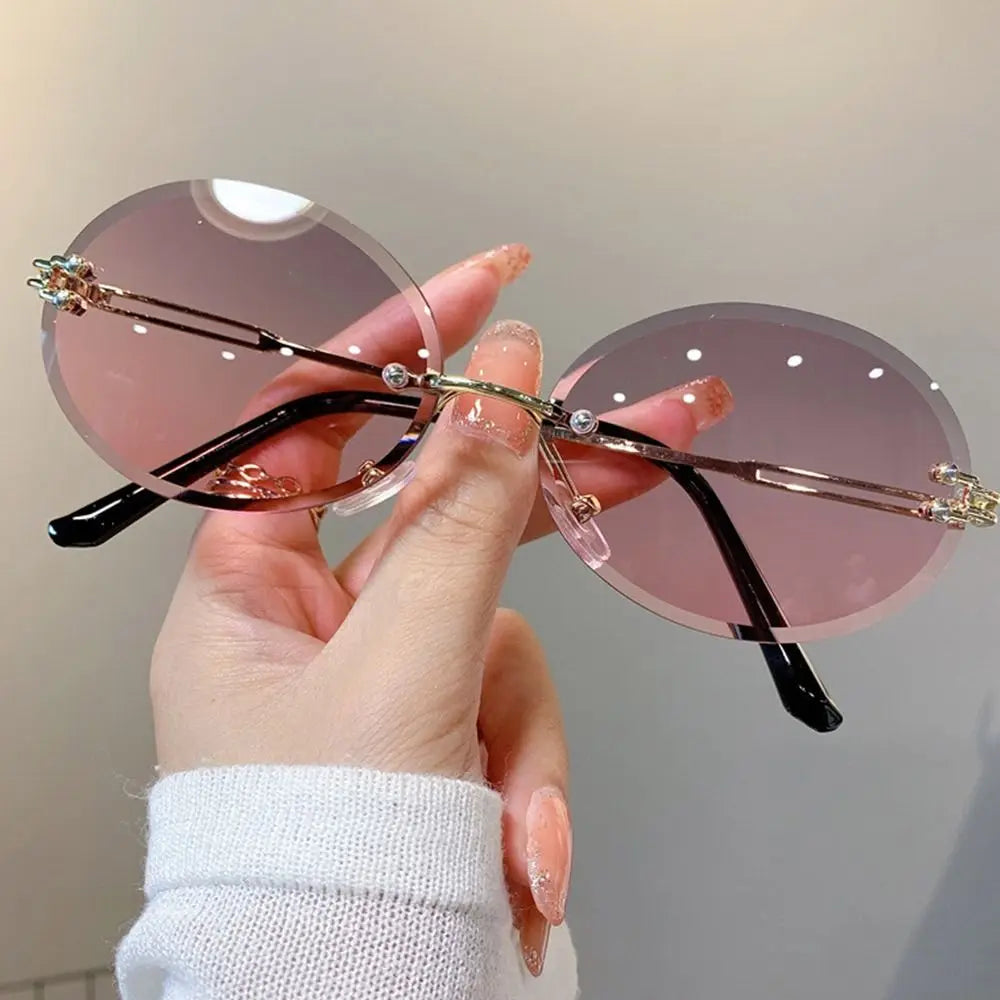 Cheetah Sun Glasses Shades Double Bridge Gradient UV400 Eyewear