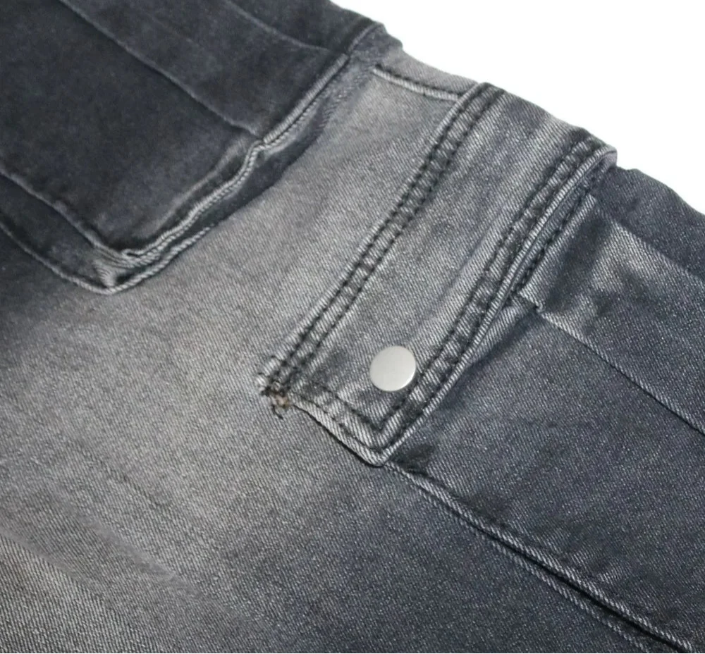 Gradient Solid Color Cargo Pocket