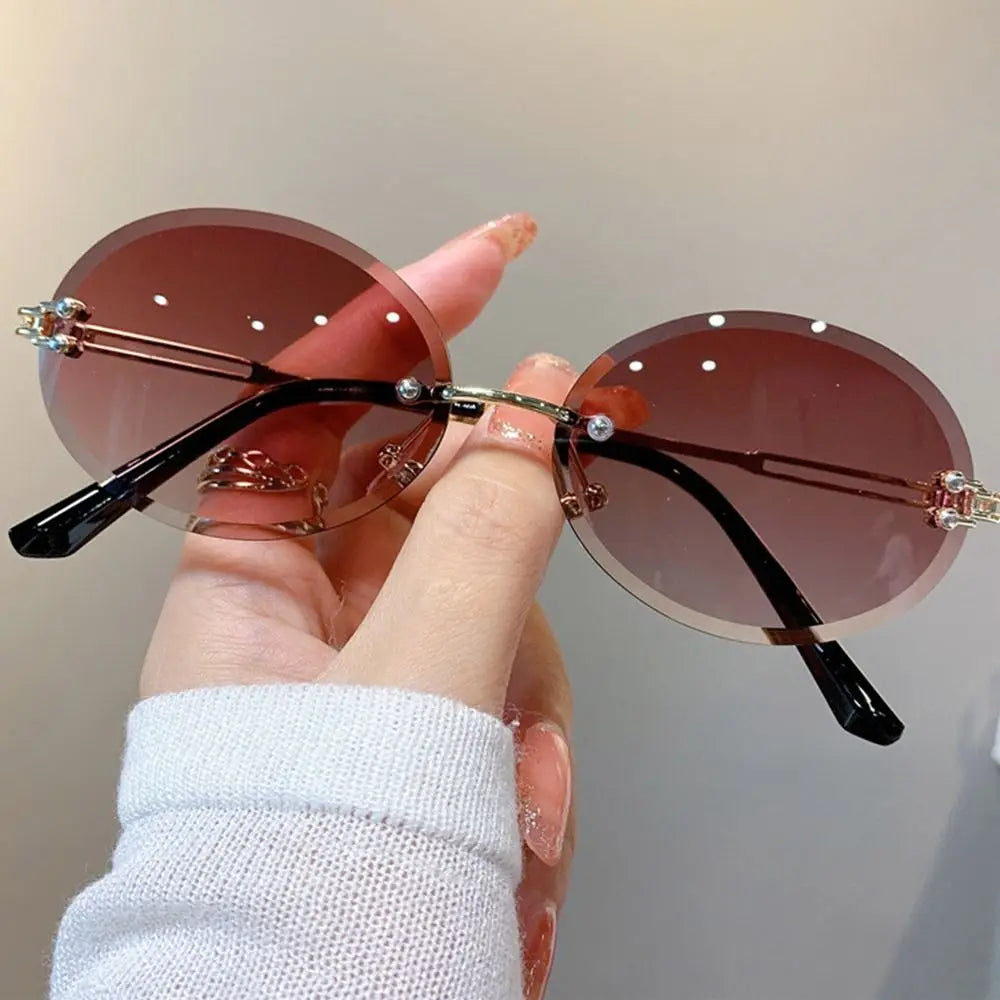 Cheetah Sun Glasses Shades Double Bridge Gradient UV400 Eyewear