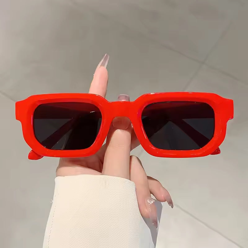 Vintage Rectangle Frame Sunglasses