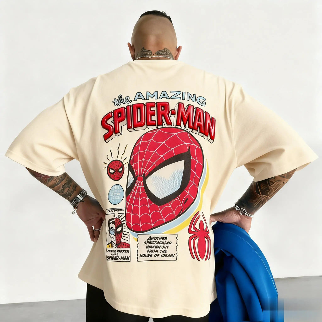 Marvel 2026 New Fashion Marvel Spider-Man Graphic Comic Print High