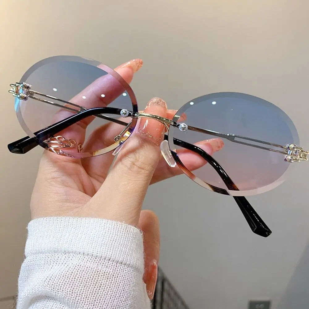 Cheetah Sun Glasses Shades Double Bridge Gradient UV400 Eyewear