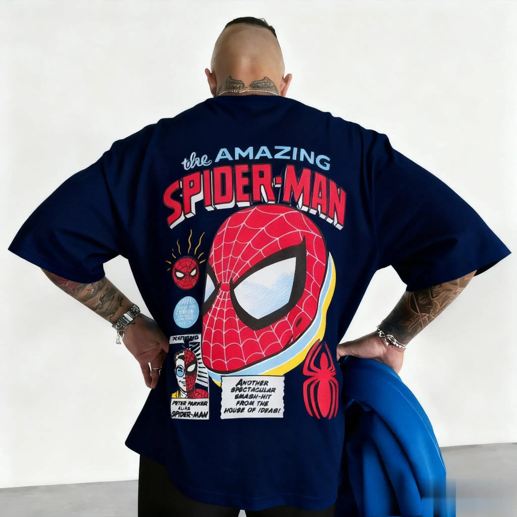 Marvel 2026 New Fashion Marvel Spider-Man Graphic Comic Print High