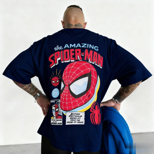 Marvel 2026 New Fashion Marvel Spider-Man Graphic Comic Print High
