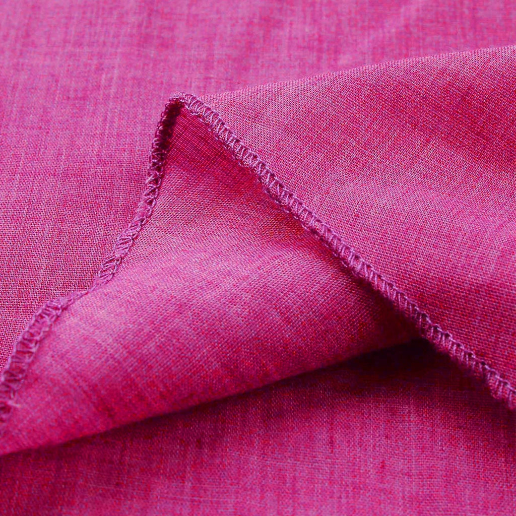 Vintage Cotton Linen Blouse - Casual Long Sleeve Shirt