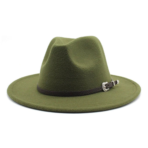British Style Felt Jazz Fedora Hat 59-61CM Size Panama Trilby Hats For