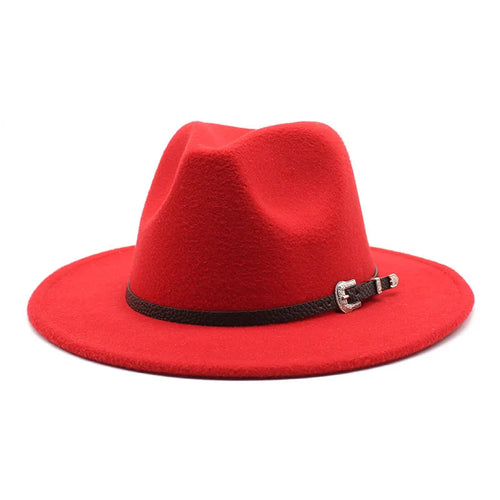 British Style Felt Jazz Fedora Hat 59-61CM Size Panama Trilby Hats For