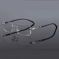 Frameless HD Anti Blue Anti Fatigue Presbyopia Men's Reading Clear Glasses +1.0~+4.0