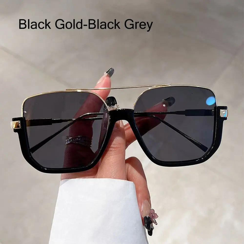 Cheetah Sun Glasses Shades Double Bridge Gradient UV400 Eyewear
