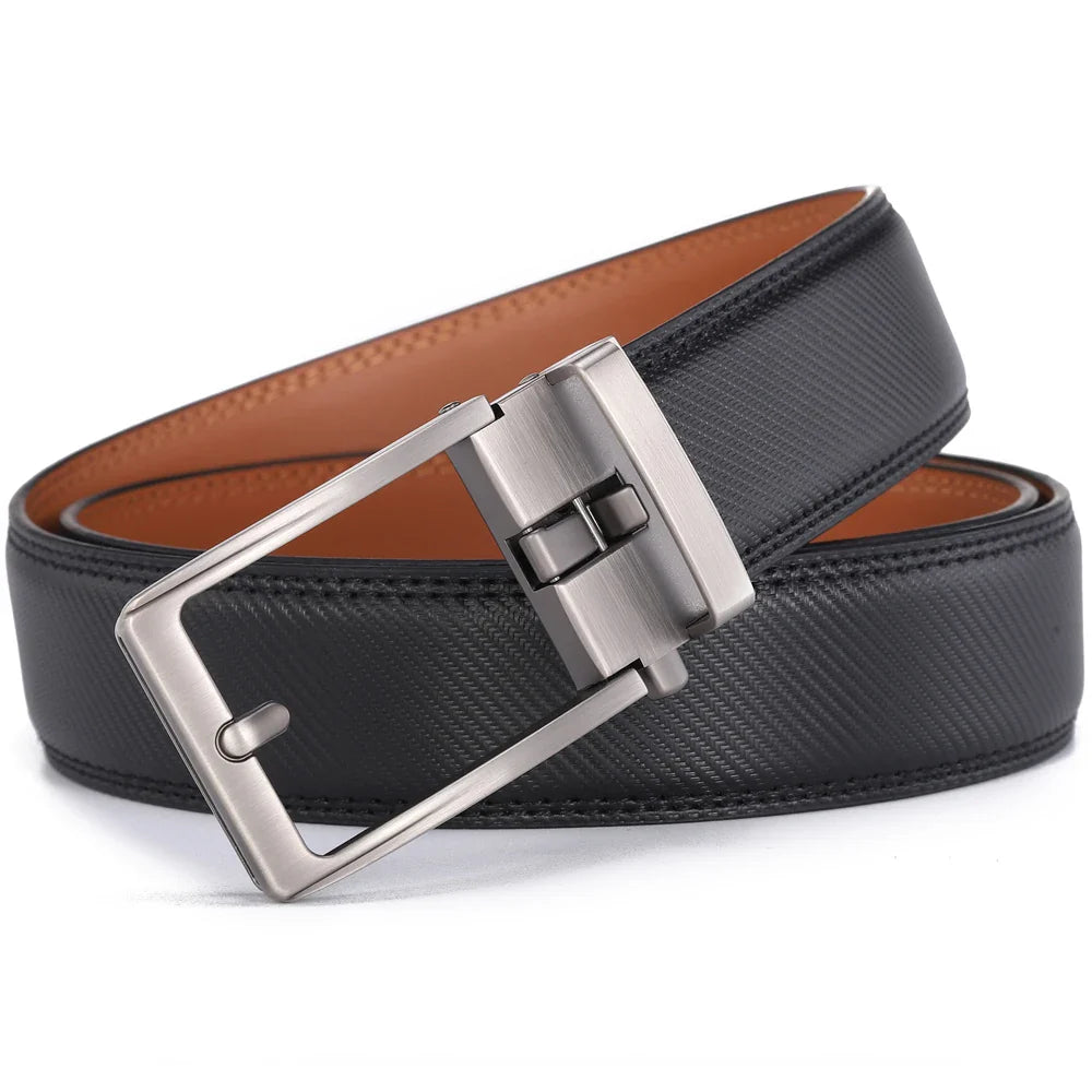 Men Luxury Buckle Genuine Leather Belt