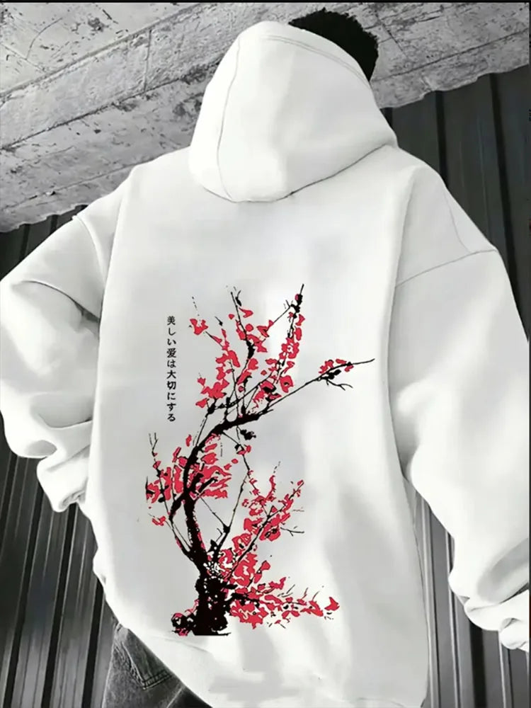 Japan Harajuku Print Men Women Plus Size Hoodie Sports Casual Fashion
