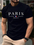 Summer men's 100% pure cotton casual loose plus size Paris French
