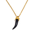 Fearless Gold Resin Pendant Necklace