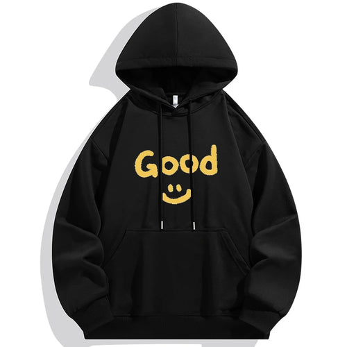 Plus Size Men Hoodies Sweatshirt Autumn Winter Long Sleeve Pullover