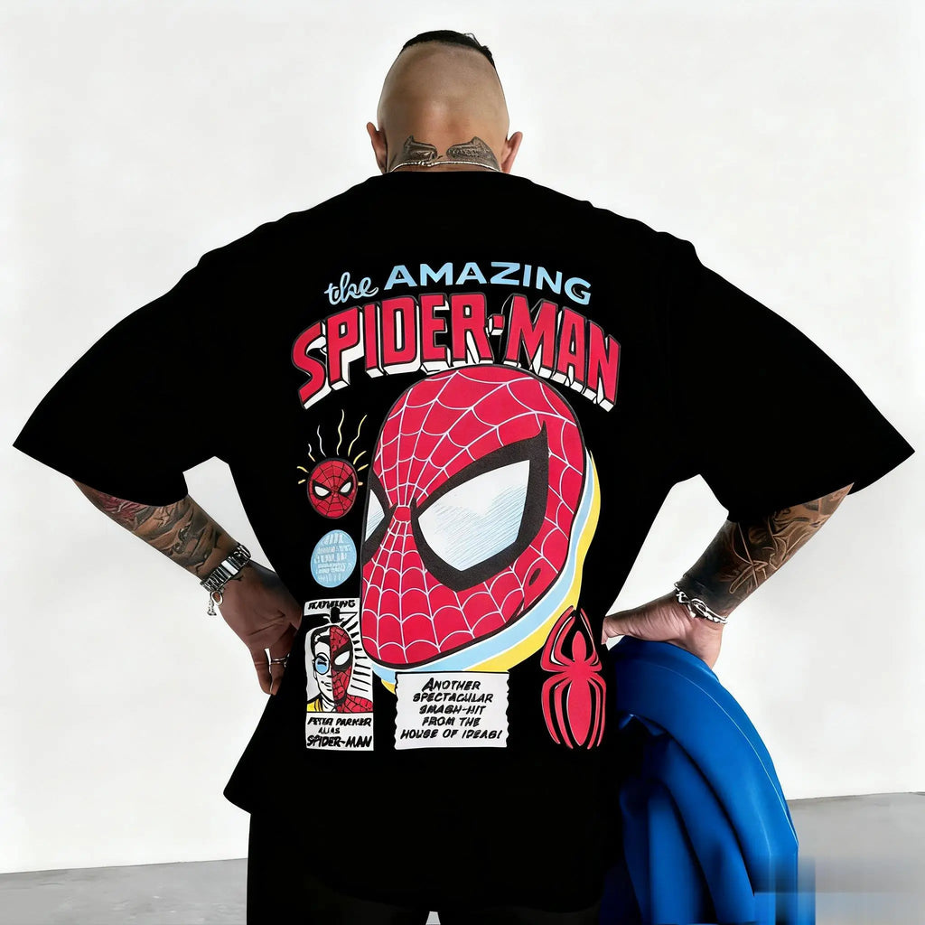 Marvel 2026 New Fashion Marvel Spider-Man Graphic Comic Print High
