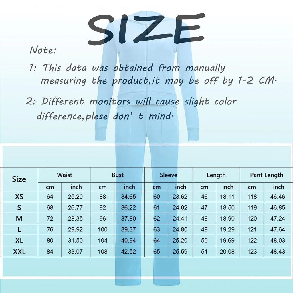 2-Piece Tracksuit Set - Slim Fit Zip Up Sweatsuit