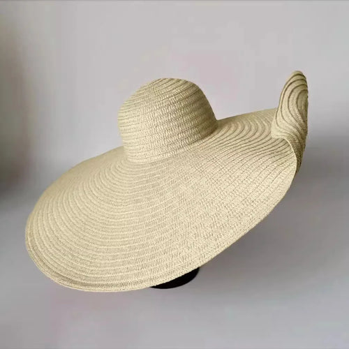 Oversized Beach Straw Hats for Women Floppy Extra Large Sun Visor Hat