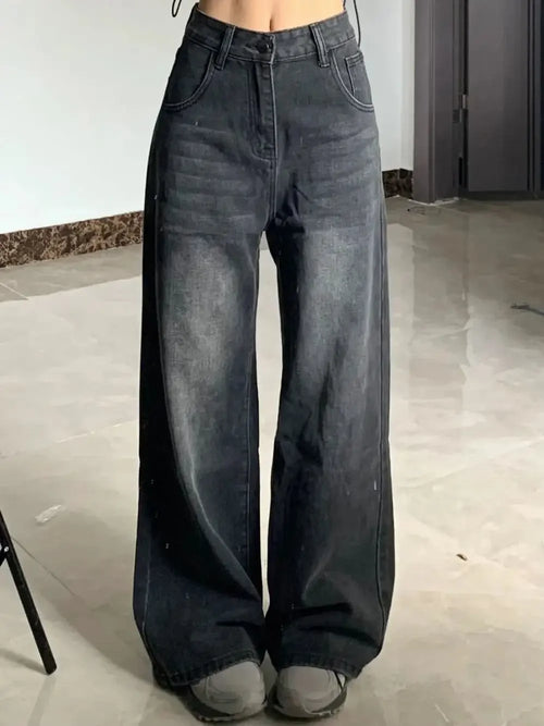Slimming High-waisted Jeans For Women Pear-shaped Loose-fit