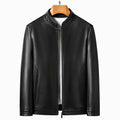Men's Business Casual Natural Sheep Thin Leather Jacket