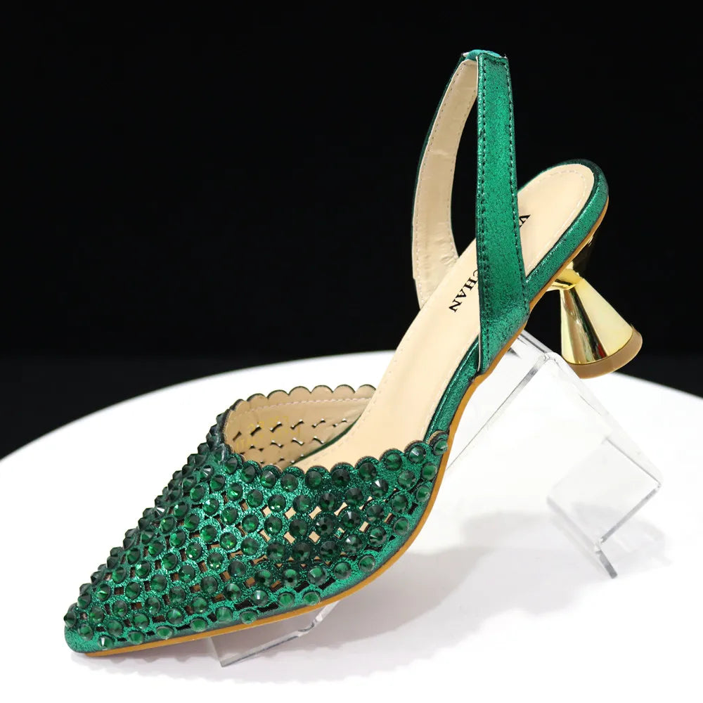 New Diamond Design Shoe and Bag Set