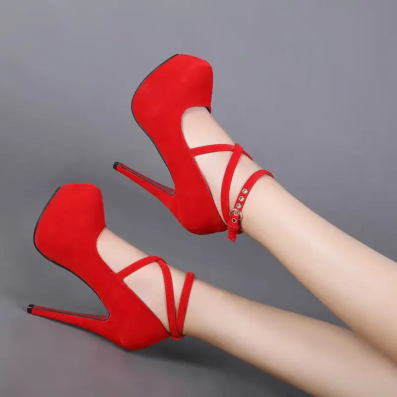Sexy Classic High Heels Women's Sandals Summer Shoes Ladies Strappy