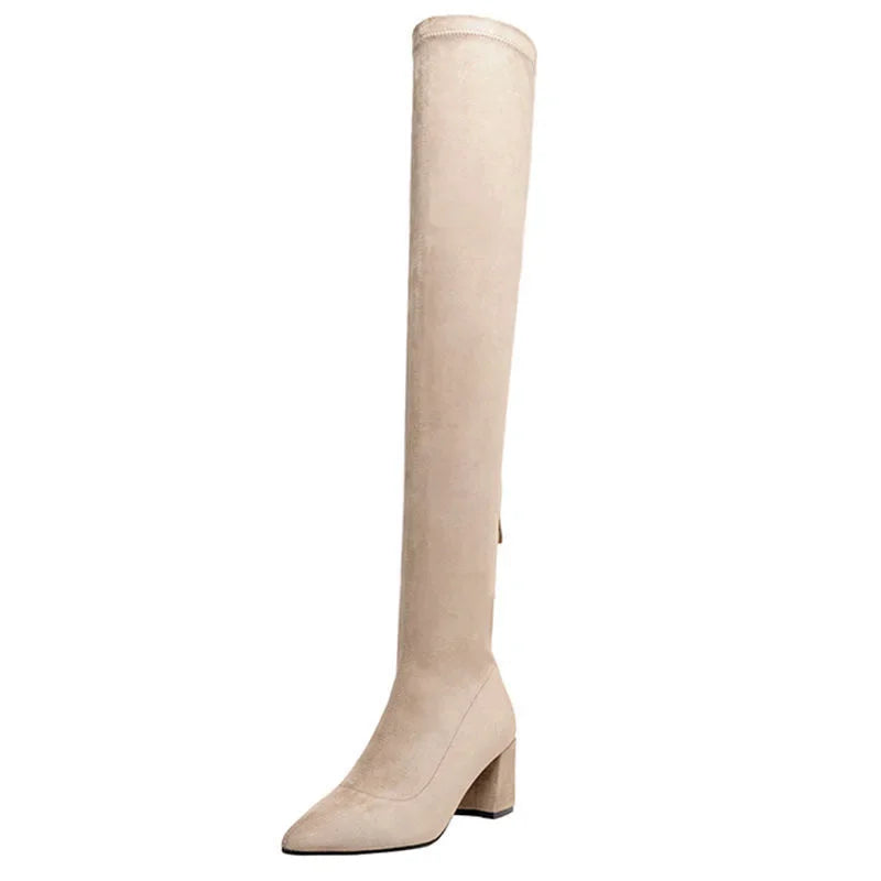 Sexy High Boots Women 2022 Winter New Fashion Over The Knee Warm Botas