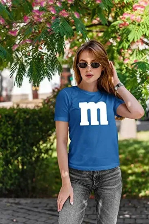Letter M Halloween Costumes T-Shirt M Chocolate Candy Halloween Team