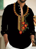 Vintage Style Men's Long Sleeve Shirt