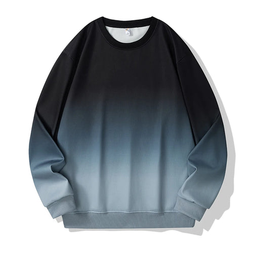 Autumn Plus Size Men Sweatshirt 110-190kg Loose Gradient Pullover