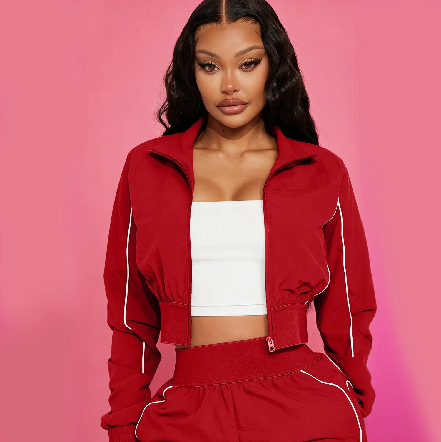 Cargo Style Two-Piece Pants Set