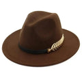 Simple Fashion Formal Occasion Couples Woolen Hats Large Brimmed Jazz