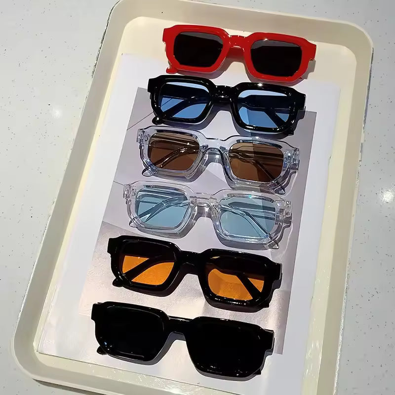 Vintage Rectangle Frame Sunglasses