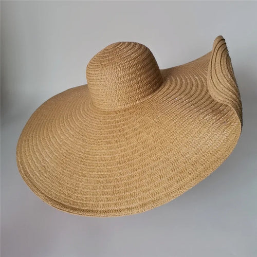 Oversized Beach Straw Hats for Women Floppy Extra Large Sun Visor Hat