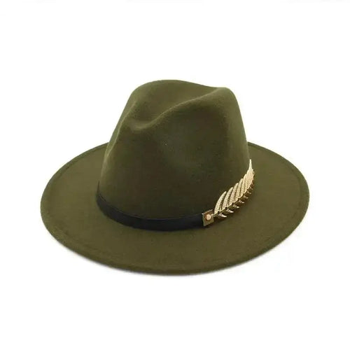 Simple Fashion Formal Occasion Couples Woolen Hats Large Brimmed Jazz
