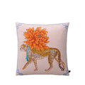 Tiger Home Cushion Velvet Cover Cheetah With Ginger Jar Decorative Pillow Case