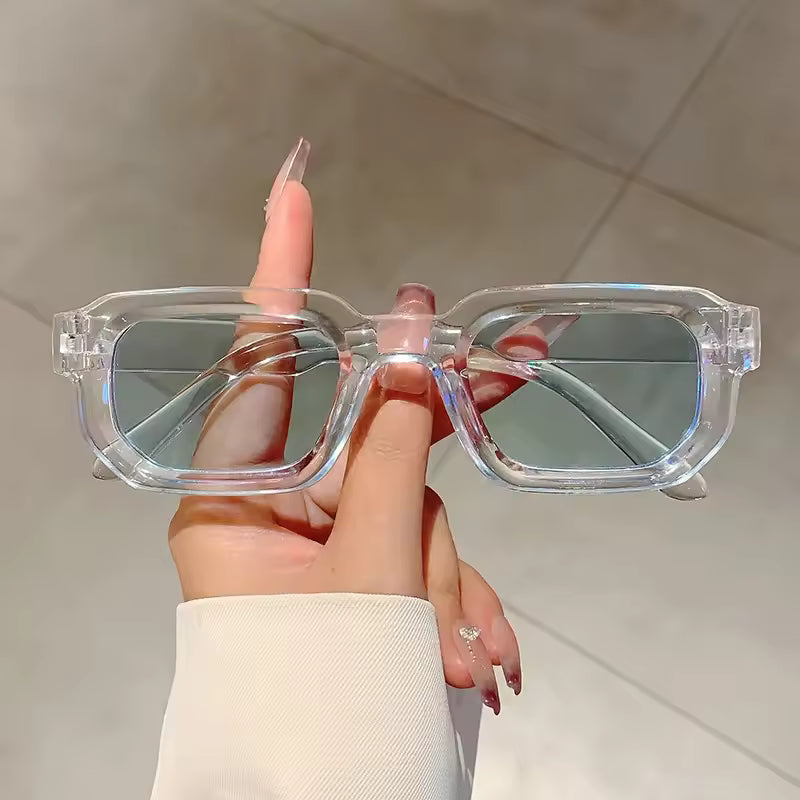Vintage Rectangle Frame Sunglasses