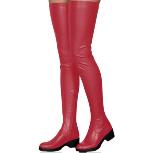 2024 Winter Over the Knee Women Boots European Platform Zipper Ladies