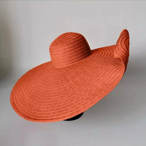 Oversized Beach Straw Hats for Women Floppy Extra Large Sun Visor Hat