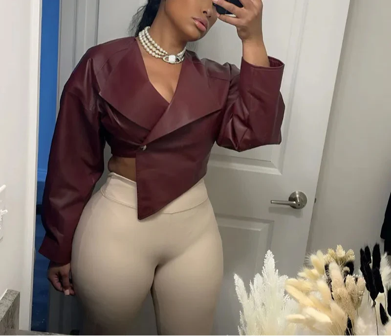 Asymmetrical Leather Jacket