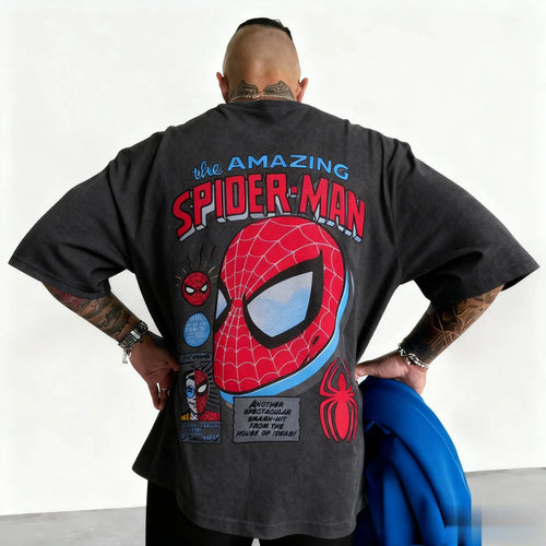Marvel 2026 New Fashion Marvel Spider-Man Graphic Comic Print High