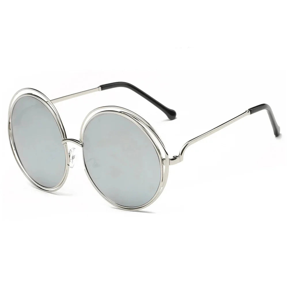 Radiant Gold Round Sunglasses