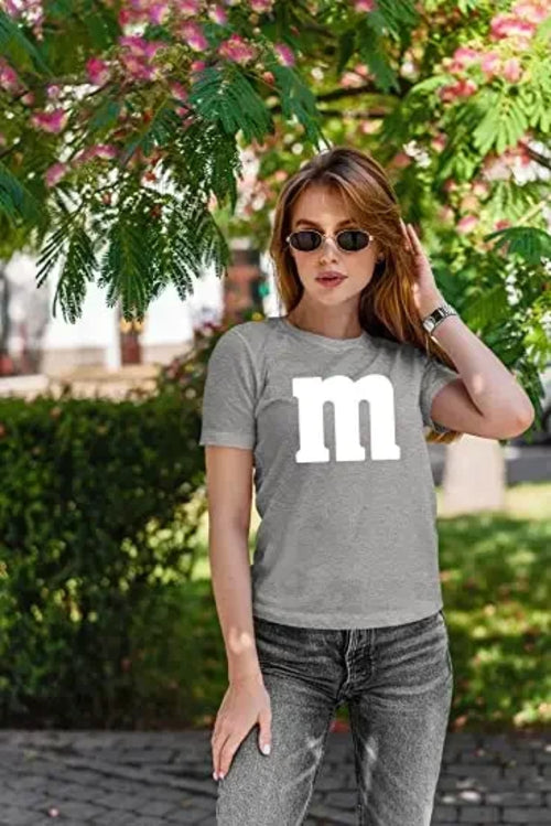 Letter M Halloween Costumes T-Shirt M Chocolate Candy Halloween Team
