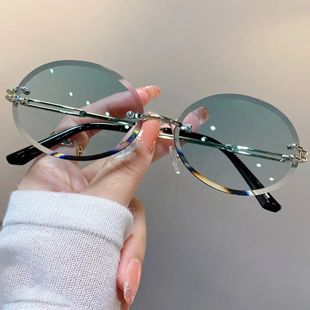 Cheetah Sun Glasses Shades Double Bridge Gradient UV400 Eyewear